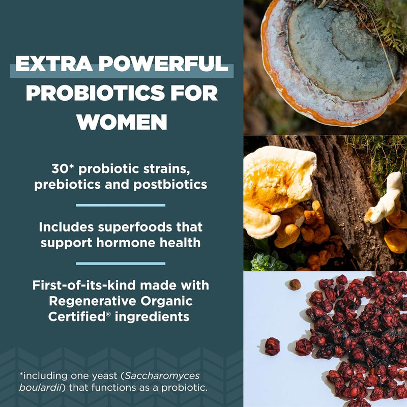 Ancient Nutrition, ROC, Capsules, Womens Extra Strength Probiotics 50B, 60ct - DailyVita