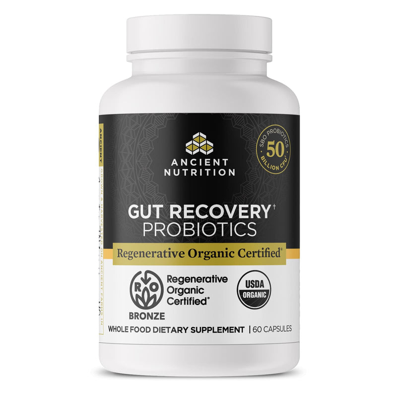 Ancient Nutrition, ROC, Capsules, Gut Recovery Probiotics 50B, 60ct - DailyVita