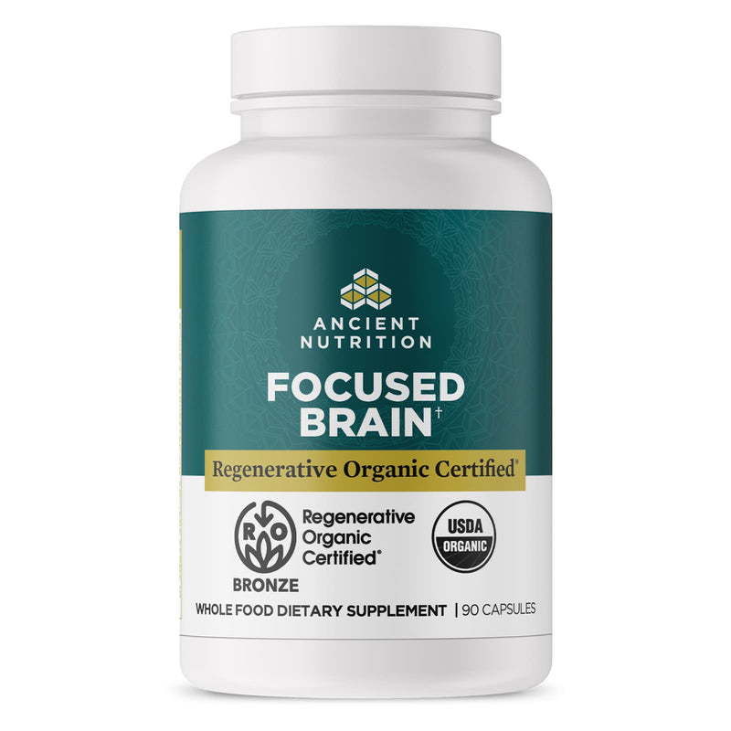 Ancient Nutrition, ROC, Capsules, Focused Brain, 90ct - DailyVita