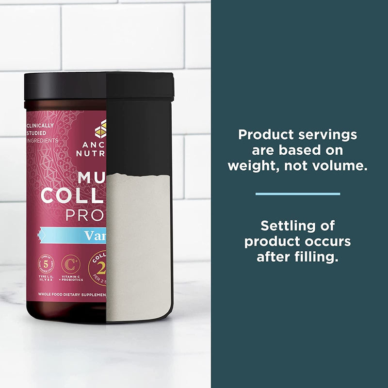 Ancient Nutrition, Multi Collagen, Protein, Vanilla, 45 Servings, 16.7 oz (472.5 g) - DailyVita