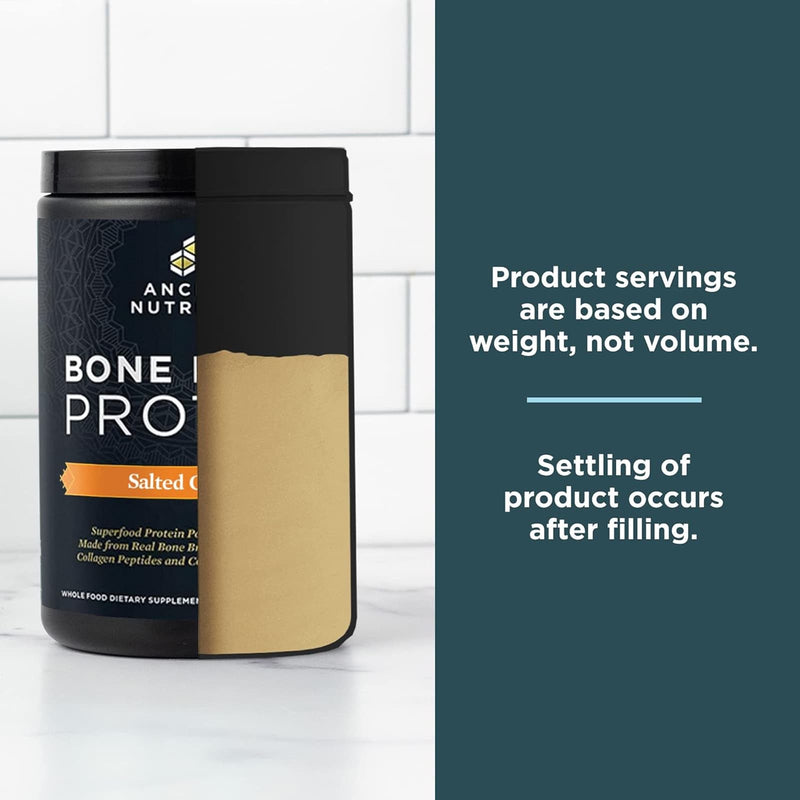 Ancient Nutrition, Bone Broth Protein, Beef, Salted Caramel, 20 Servings, 17.9 oz (506 g) - DailyVita