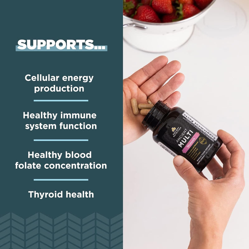 CLEARANCE! Ancient Nutrition, Ancient Nutrients, Capsules, Womens Multi, 90ct, BEST BY 12/2025 - DailyVita