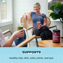 Ancient Nutrition, Multi Collagen, Protein, Beauty Within, Guava Passionfruit, 45 Servings, 18.3 oz (517.5 g) - DailyVita