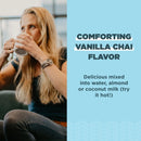 Ancient Nutrition, Multi Collagen, Protein, Beauty & Sleep Support- Vanilla Chai, 38 Servings, 16.06 oz (455.24 g) - DailyVita