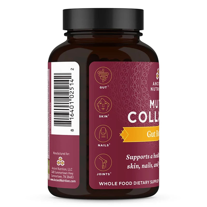 Ancient Nutrition, Multi Collagen, Capsules, Gut Restore, 90ct - DailyVita