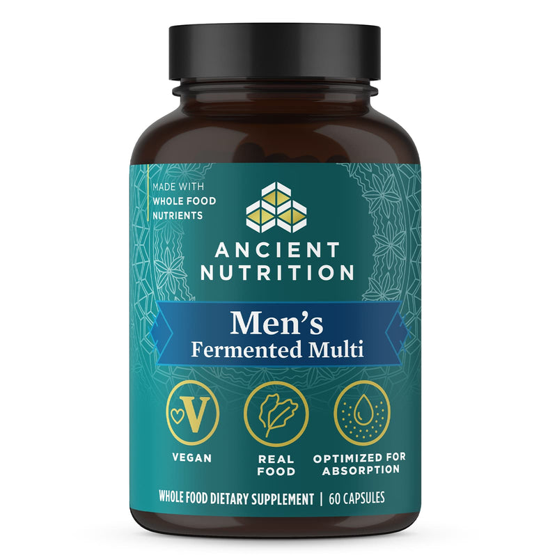 CLEARANCE! Ancient Nutrition Men's Fermented Multi - 60 Capsules, BEST BY 02/2026 - DailyVita