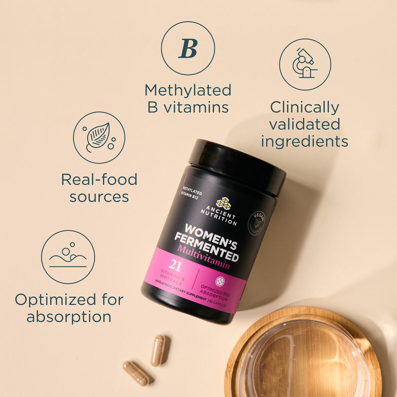 Ancient Nutrition Multi Fermentado Feminino - 60 Cápsulas