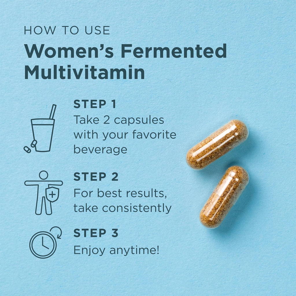 Ancient Nutrition Women's Fermented Multi - 60 Capsules - DailyVita