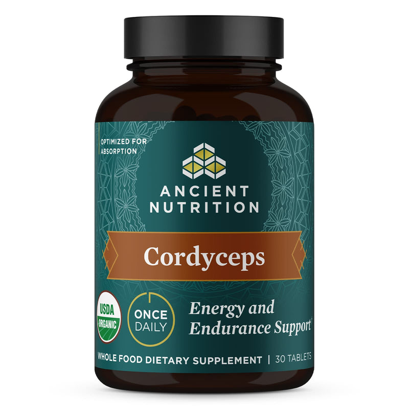 Ancient Nutrition, Ancient Mushrooms, Organic Cordyceps, Tablet, 30ct - DailyVita