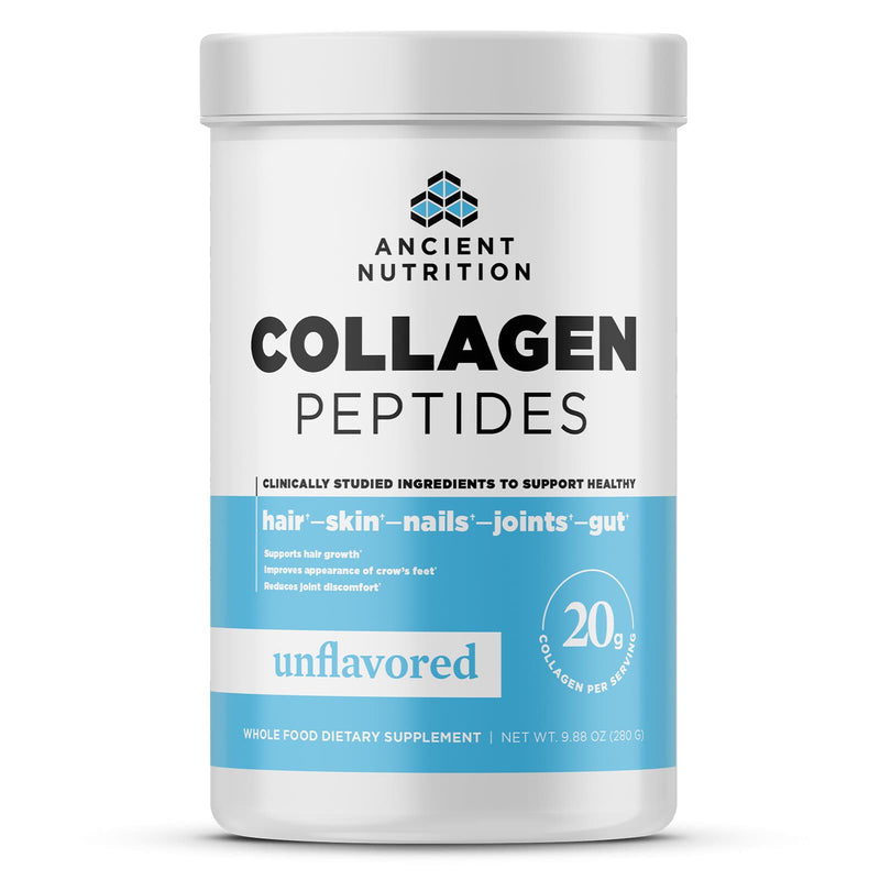 Ancient Nutrition, Collagen Peptides, Unflavored, 14 Servings, 9.88 oz (280 g) - DailyVita