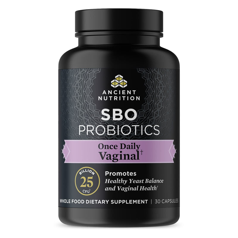 Ancient Nutrition, SBO Probiotics, Once Daily, Vaginal, 30ct - DailyVita