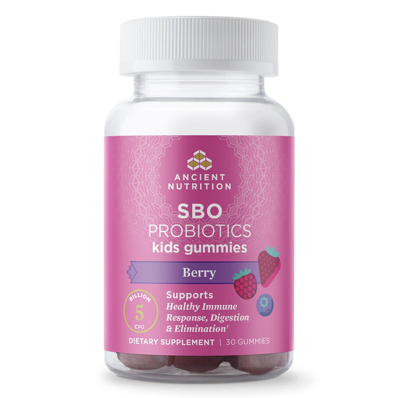 Ancient Nutrition, SBO Probiotic, Gummy 5b CFU, Kids, Berry, 30ct - DailyVita