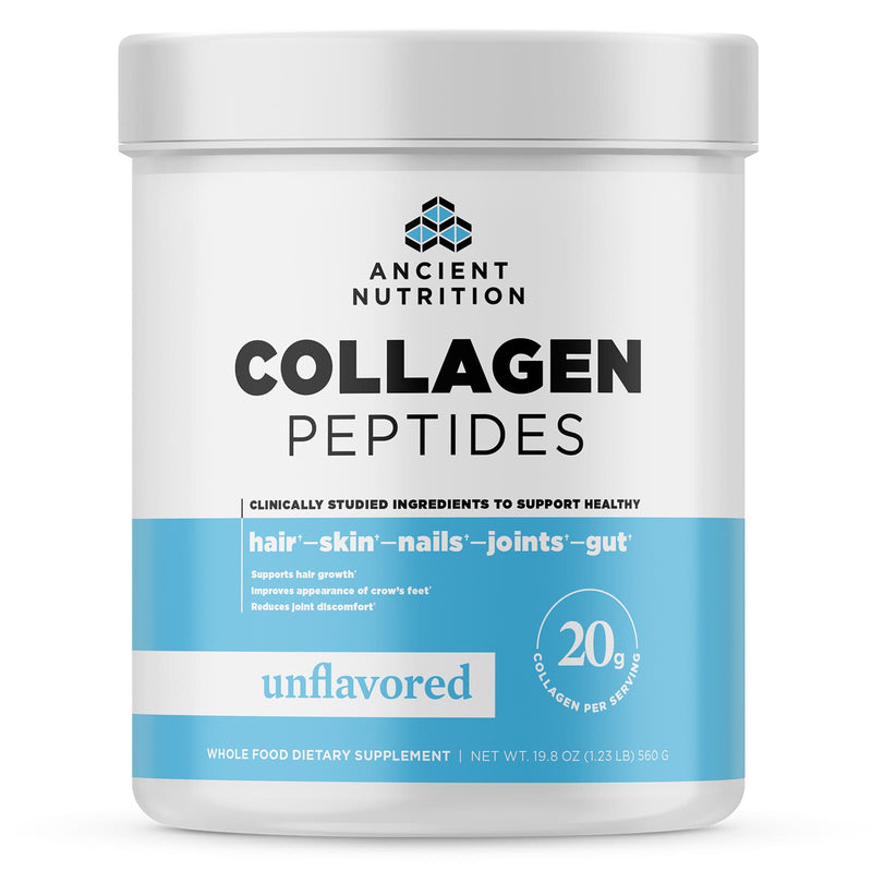 Ancient Nutrition, Collagen Peptides, Unflavored, 28 Servings, 19.8 oz (560 g) - DailyVita