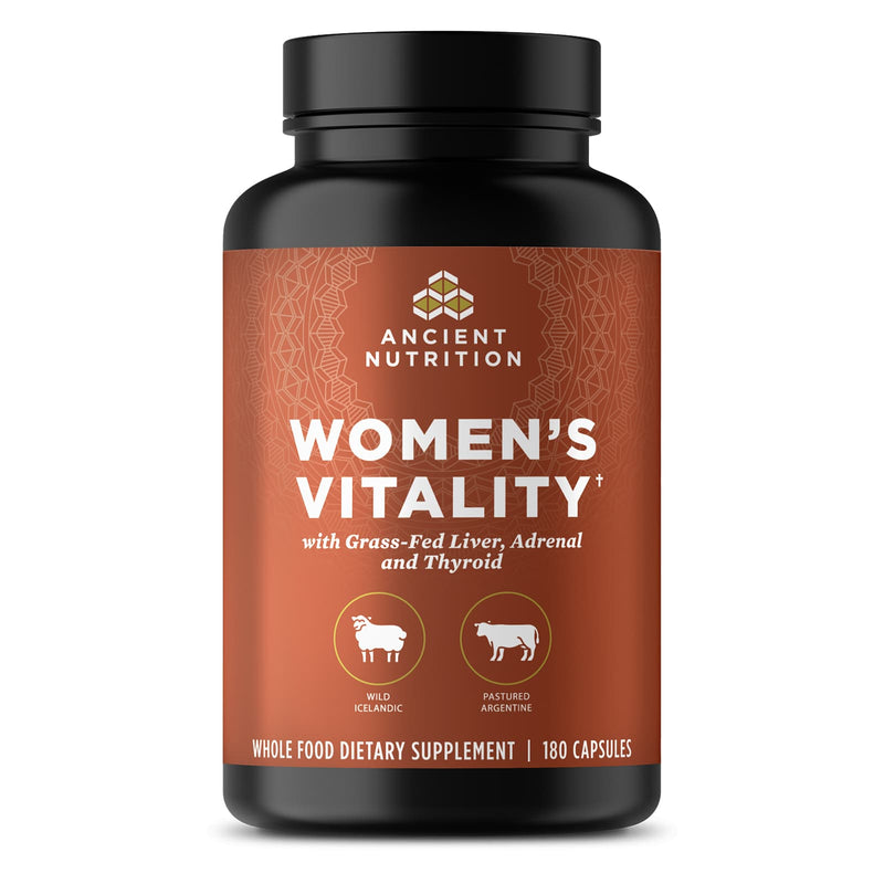 Ancient Nutrition, Ancient Glandulars, Womens Vitality, Capsules, 180ct - DailyVita
