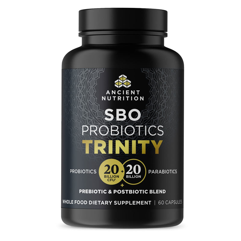 Ancient Nutrition, SBO Probiotic, Trinity, 60ct - DailyVita