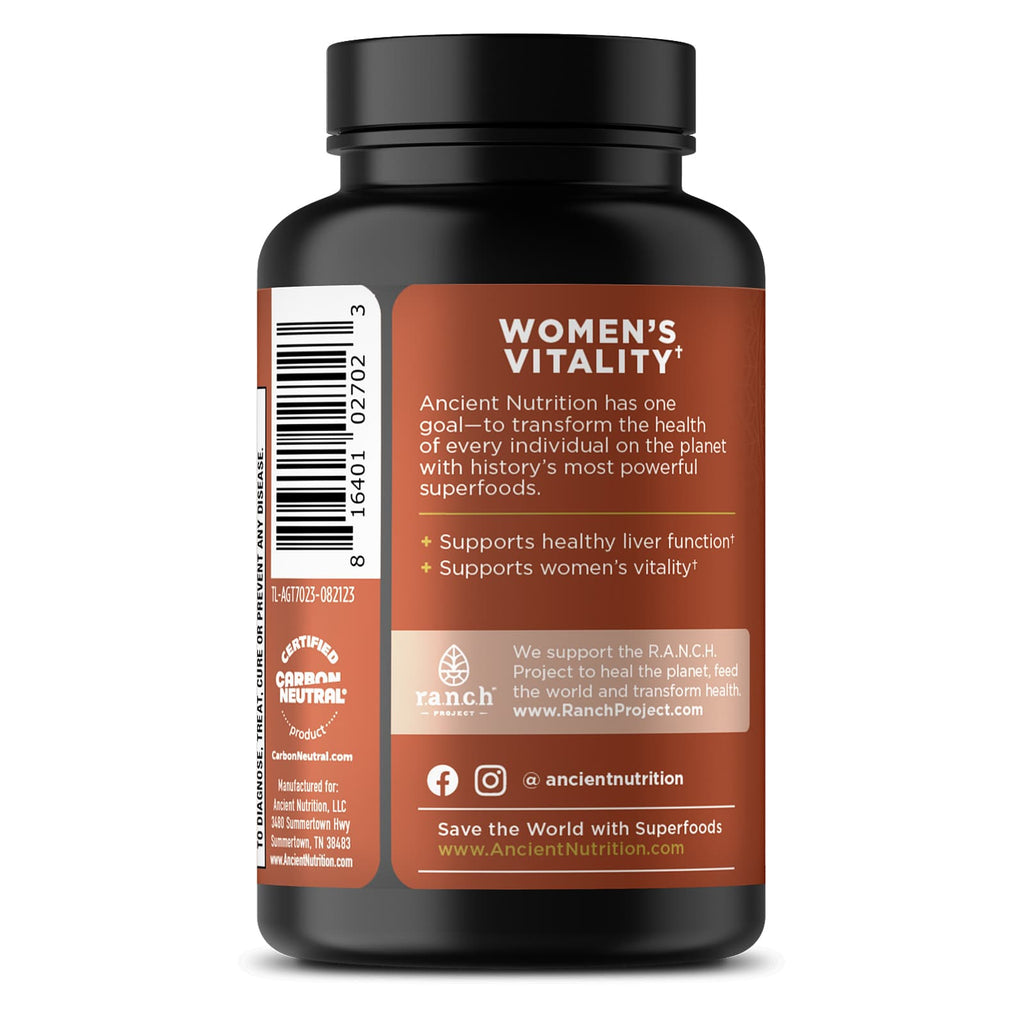 Ancient Nutrition, Ancient Glandulars, Tablet, Once Daily Womens Vitality, 30ct - DailyVita