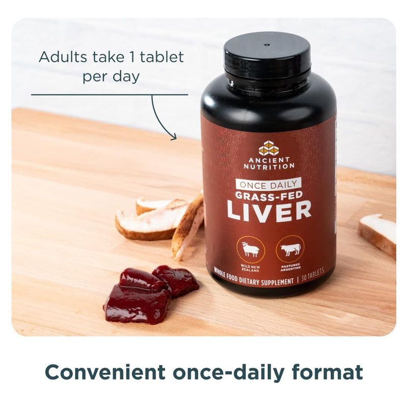 Ancient Nutrition, Ancient Glandulars, Tablet, Once Daily Liver, 30ct - DailyVita