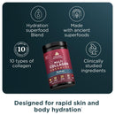 Ancient Nutrition, Multi Collagen Advanced, Powder, Hydrate, Mixed Berry, 30 Servings, 17 oz (480 g) - DailyVita