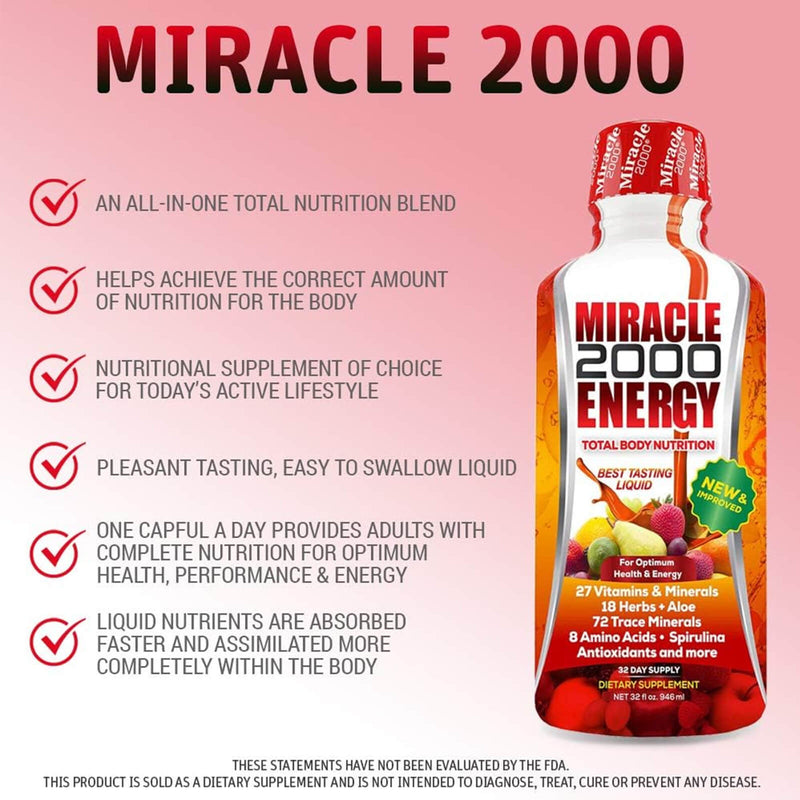 CLEARANCE! Miracle 2000 32 oz, BEST BY 10/2024