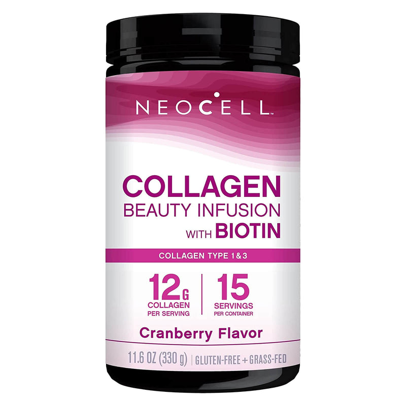 CLEARANCE! NeoCell Beauty Infusion 11.64 oz (Cranberry), BEST BY 05/2024 - DailyVita