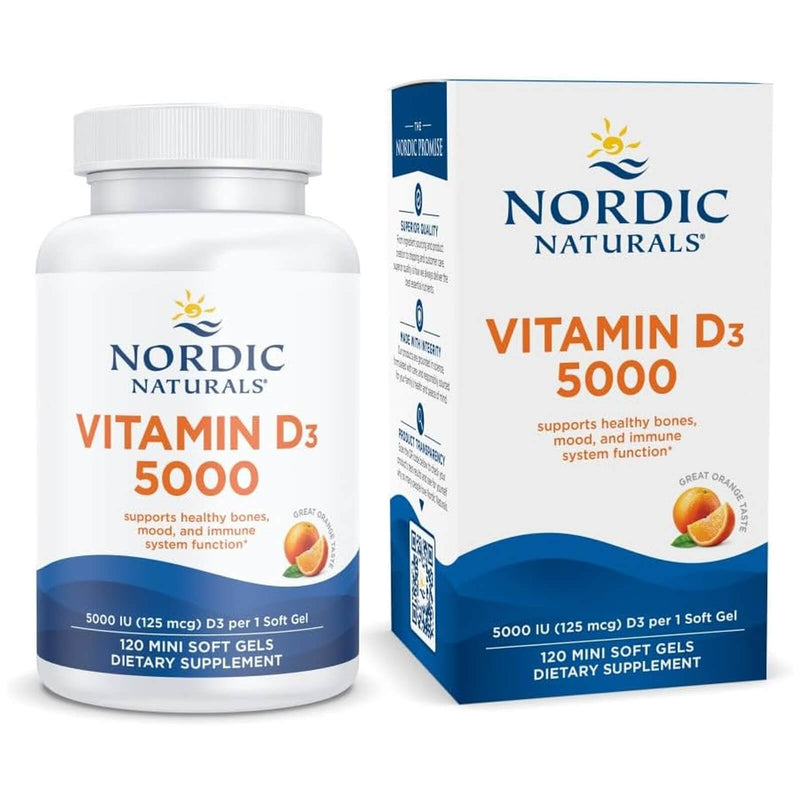 Nordic® Vitamin D3 5000 Orange 120 Softgels