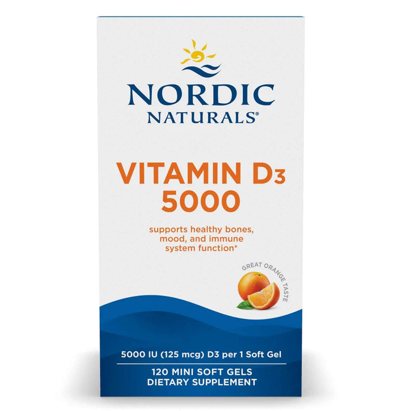 Nordic® Vitamin D3 5000 Orange 120 Softgels