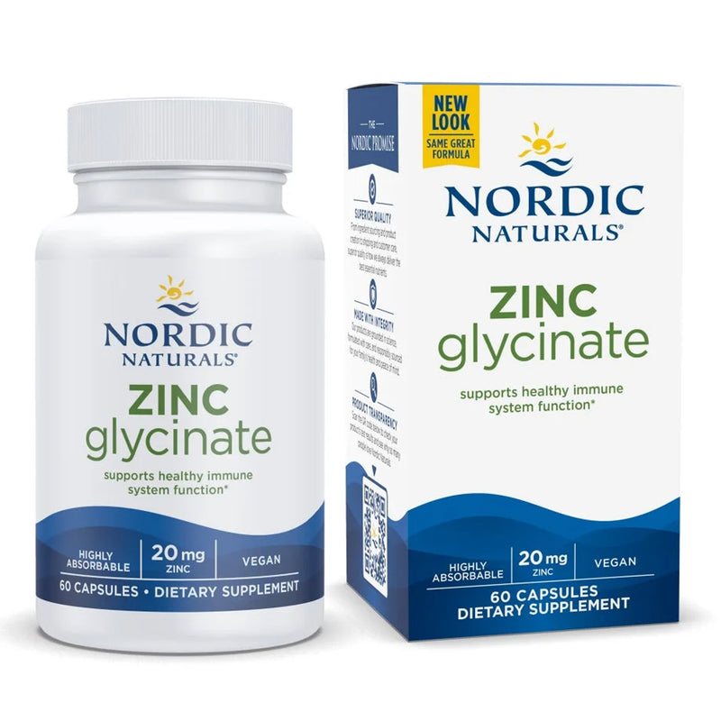 Nordic® Zinc Glycinate Unflavored 60 Capsules