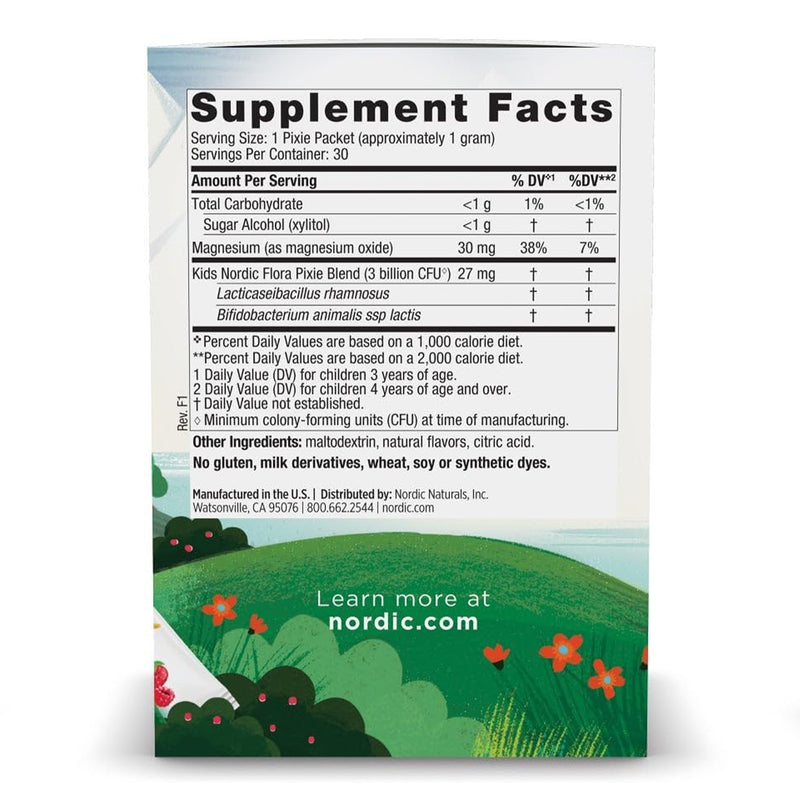 Kids Nordic® Flora Probiotic Pixies Mixed Berry 30 Packets Powder - DailyVita
