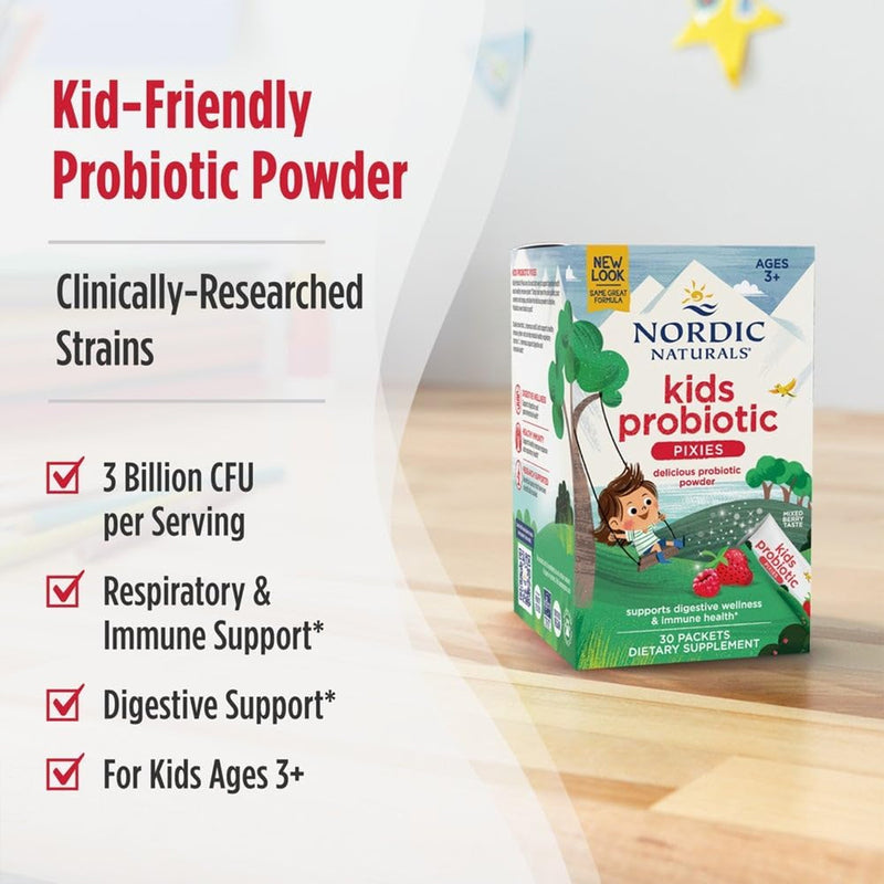 Kids Nordic® Flora Probiotic Pixies Mixed Berry 30 Packets Powder - DailyVita