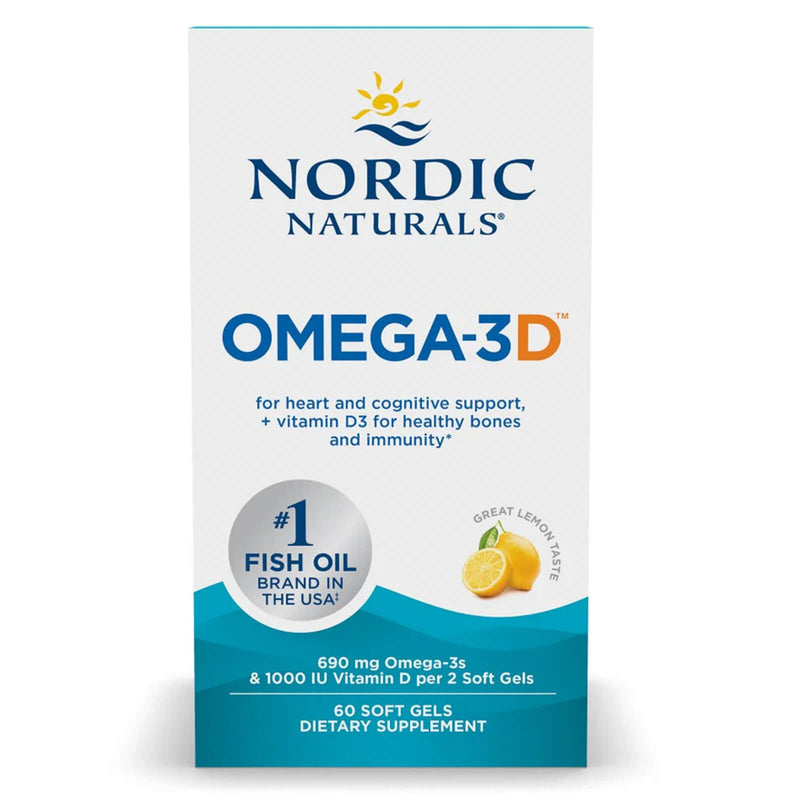 Nordic® Omega-3D™ Lemon 60 Softgels