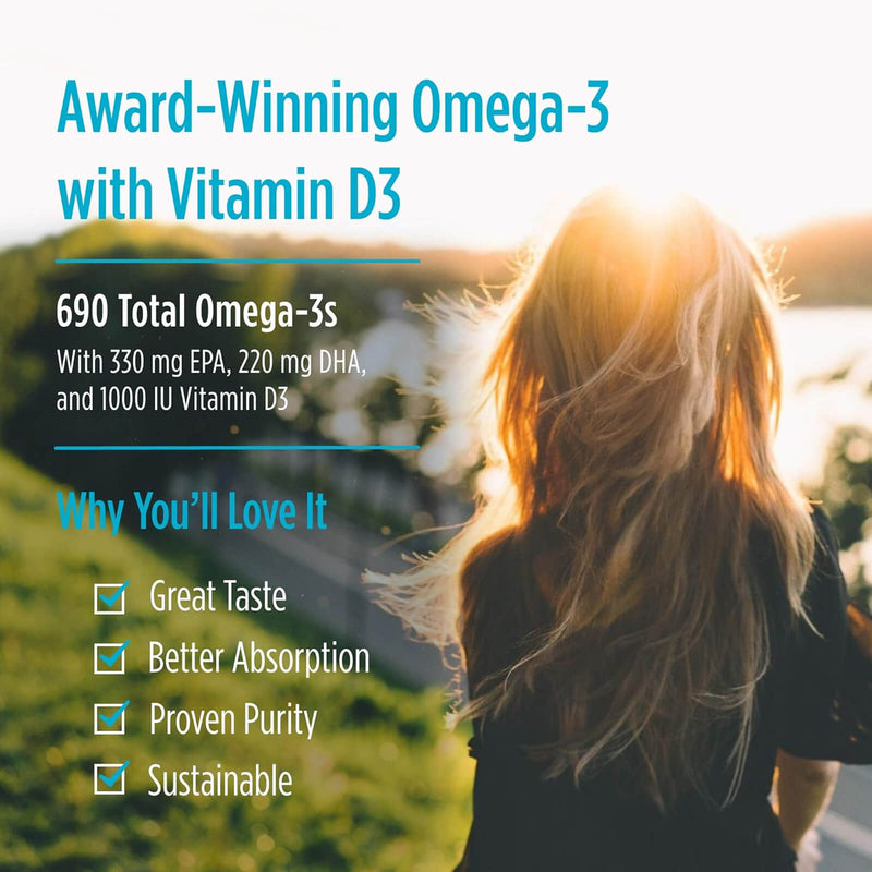 Nordic® Omega-3D™ Lemon 60 Softgels