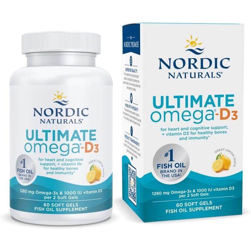 Nordic® Ultimate Omega-D3® Lemon 60 Softgels