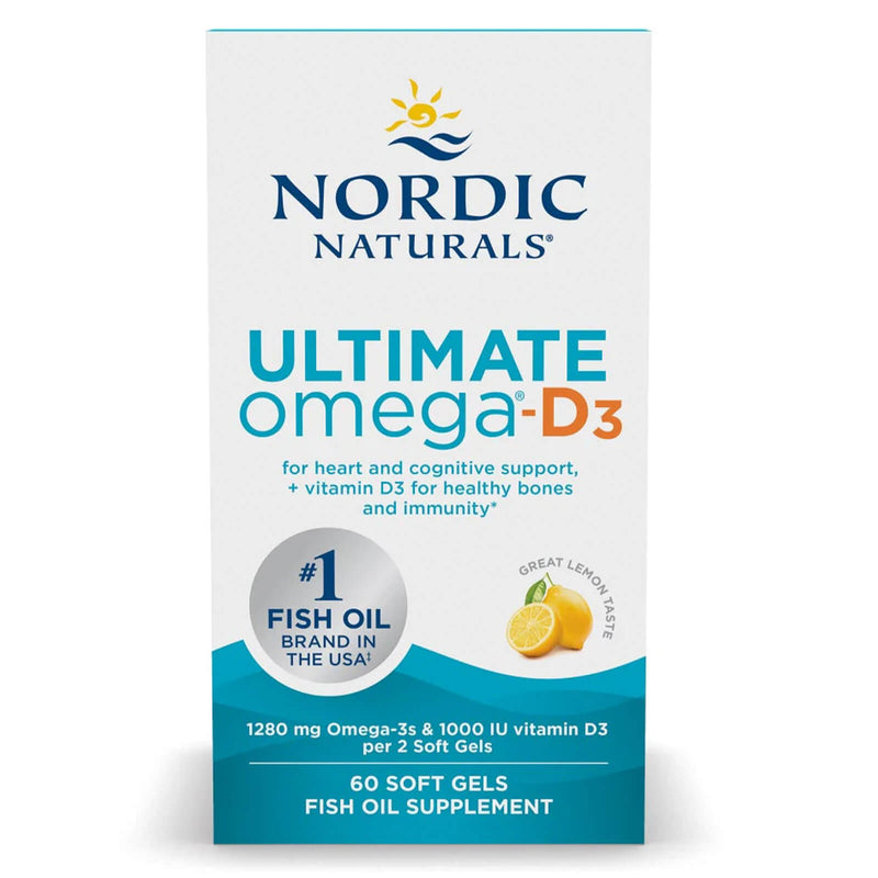 Nordic® Ultimate Omega-D3® Lemon 60 Softgels