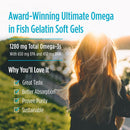 Nordic® Ultimate Omega® in Fish Gelatin Lemon 60 Softgels - DailyVita