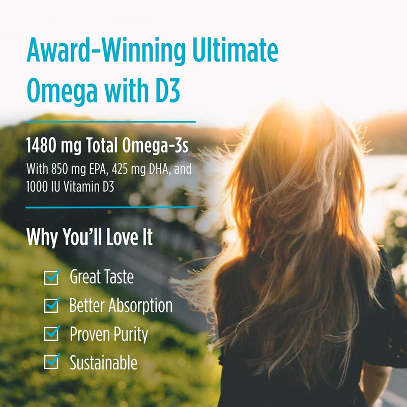 Nordic® Ultimate Omega® Xtra Lemon 60 Softgels