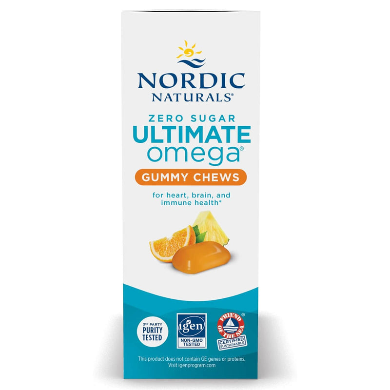 Nordic® Zero Sugar Ultimate Omega® Gummy Chews Tropical Fruit 54 Gummies