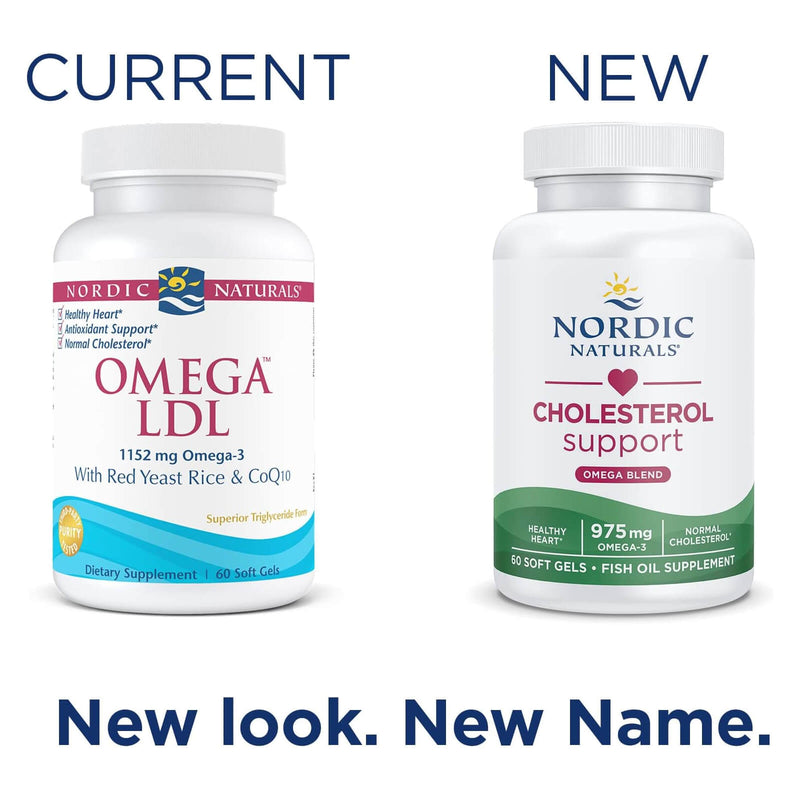 Nordic® Cholesterol Support* (formerly Omega LDL™) Unflavored 60 Softgels