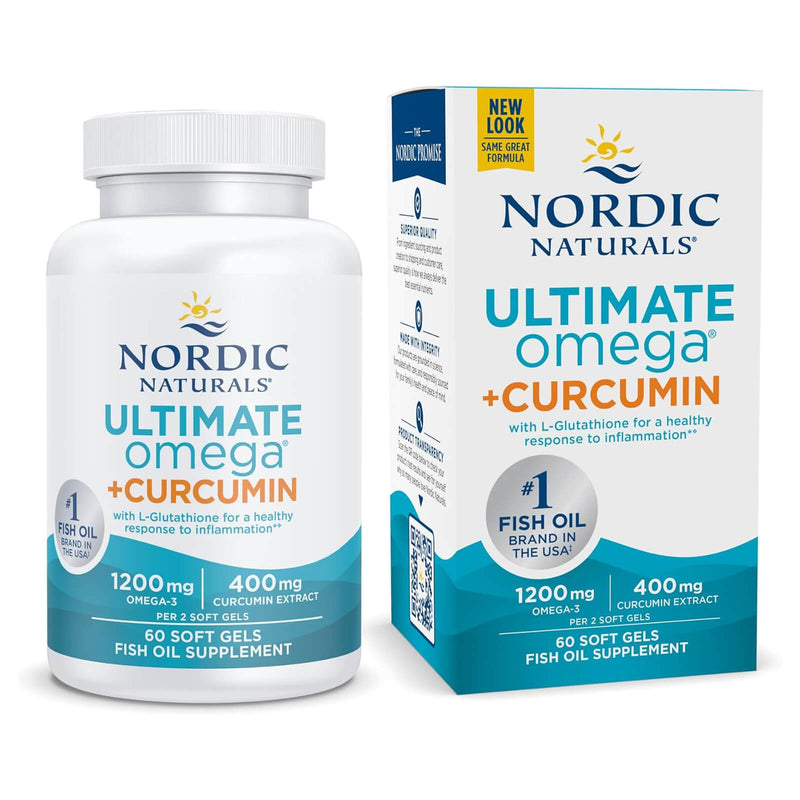 Nordic® Ultimate Omega +Curcumin (formerly Omega Curcumin) Unflavored 60 Softgels