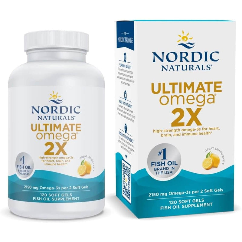 Nordic® Ultimate Omega® 2X Lemon 120 Softgels