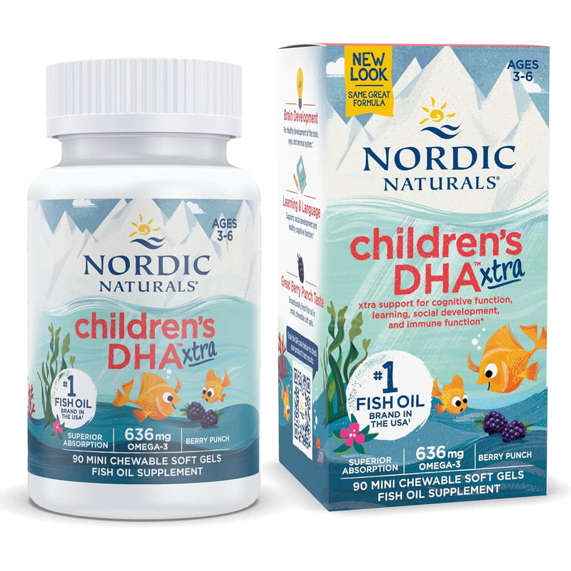 Nordic® Children's DHA™ Xtra Berry Punch 90 Softgels