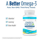 Nordic® Omega Focus Jr. Unflavored 120 Softgels - DailyVita