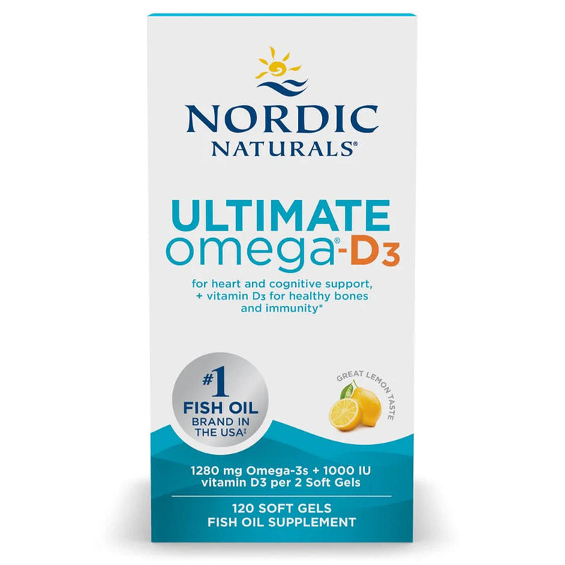 Nordic® Ultimate Omega-D3® Lemon 120 Softgels