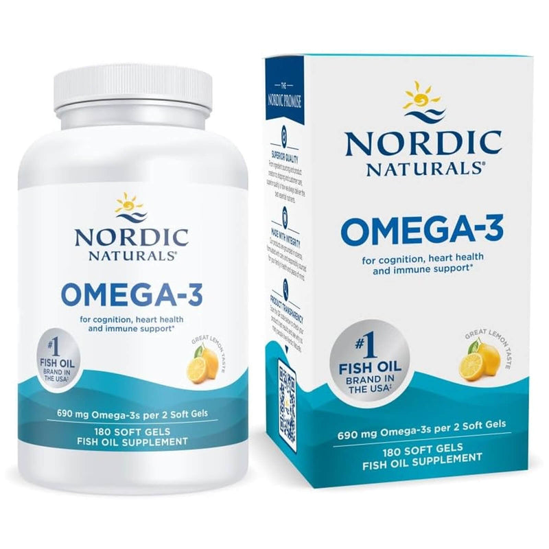 Nordic® Omega-3 Lemon 180 Softgels