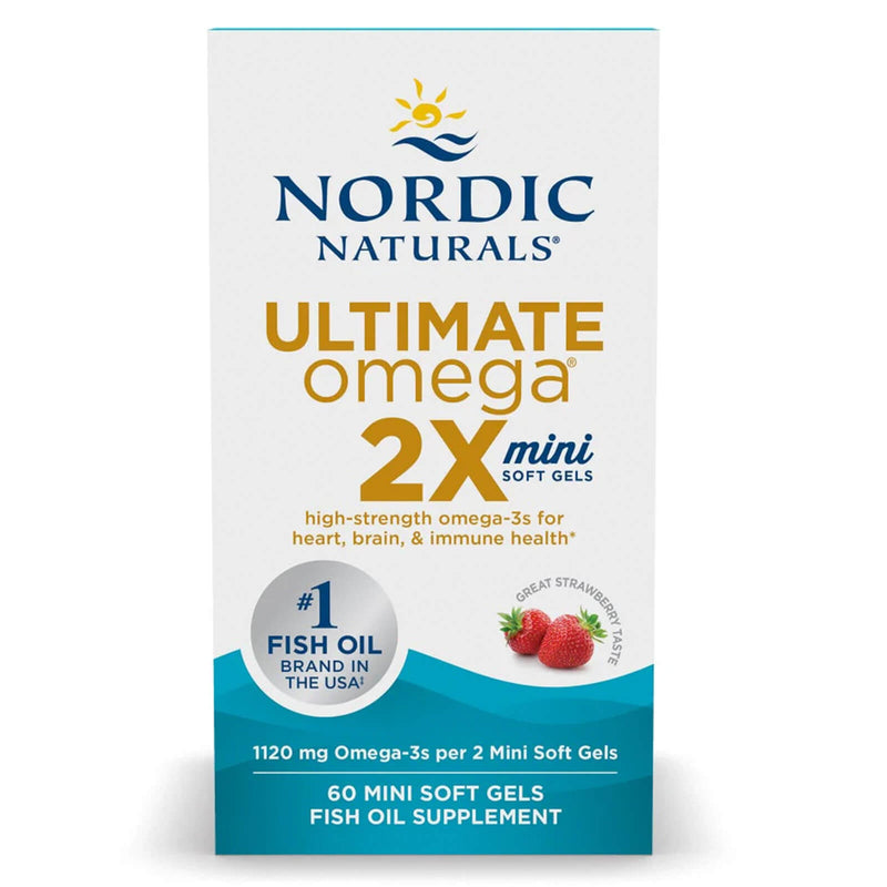 Nordic® Ultimate Omega® 2X Mini Strawberry 60 Softgels