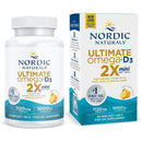 Nordic® Ultimate Omega® 2X Mini with Vitamin D3 Lemon 60 Softgels - DailyVita