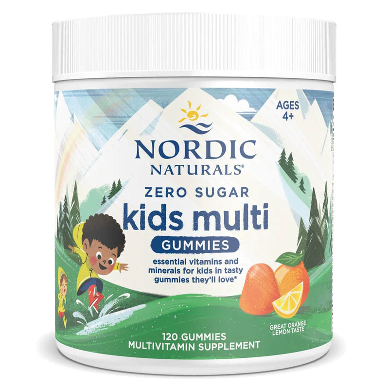 Nordic® Zero Sugar Kids Multi Orange Lemon 120 Gummies