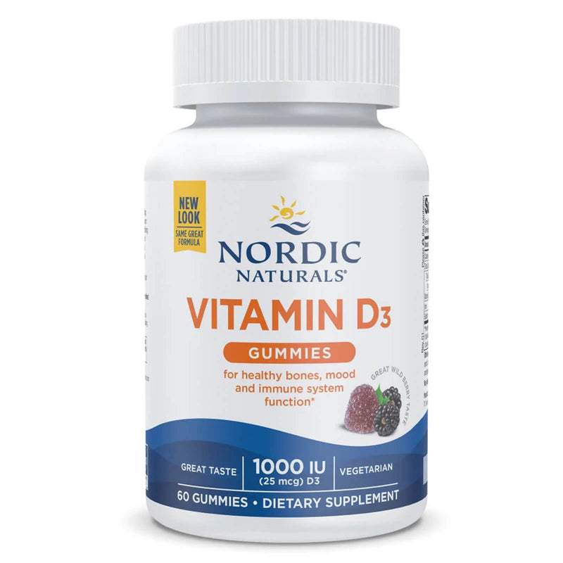 Nordic® Vitamin D3 Wild Berry 60 Gummies