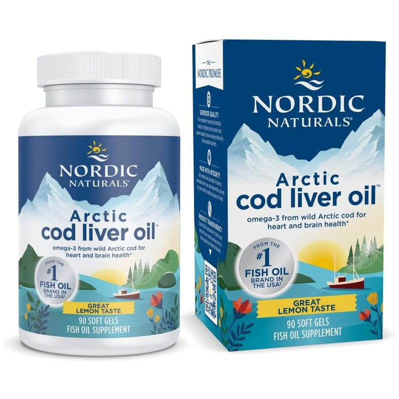 Nordic® Arctic Cod Liver Oil™ Lemon 90 Softgels