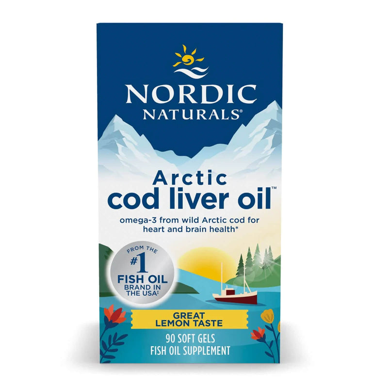 Nordic® Arctic Cod Liver Oil™ Lemon 90 Softgels