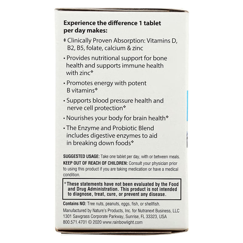 CLEARANCE! Rainbow Light Vibrance Men's One 30 Tablets, BEST BY 12/2024